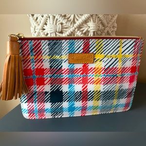 Dooney & Bourke Plaid Tassel Clutch